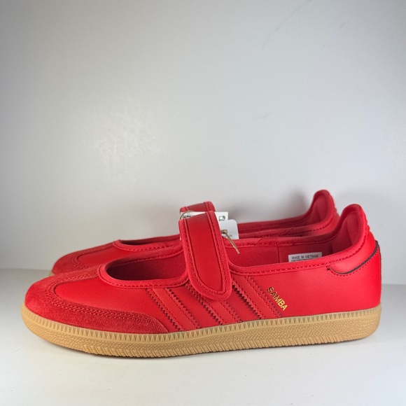 adidas Shoes - Adidas Samba Jane Red Gum Women’s Size 8 Mary Jane Sneakers